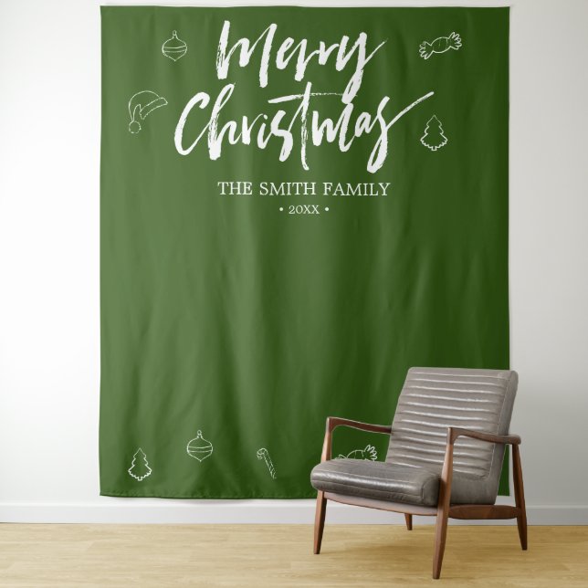 Tenture Joyeux Noël Boutique Prop arrière-plan photo (En situation)