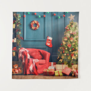 Tenture Joyeux Noël et Joyeuses fêtes ! Un bel li