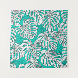 Tenture Jungle Feuille Tropical Floral sans fil