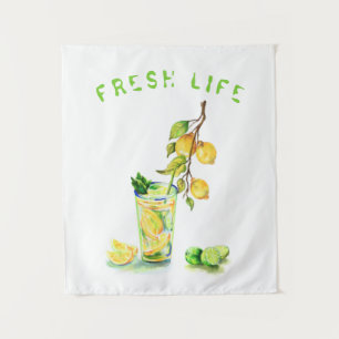 Tenture Jus de citron Boire Lemonade Summer Party Tapestry
