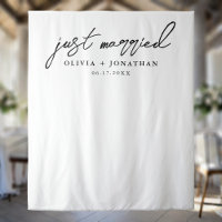 Juste marié Élégant Mariage de calligraphie Contex