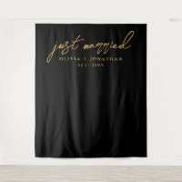 Juste marié Élégant Mariage de calligraphie Contex