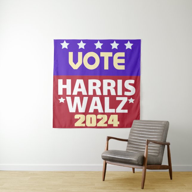 Tenture Kamala Harris Tim Walz 2024 (En situation)