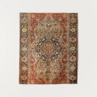 Kashan perse brûlé orange jaune 