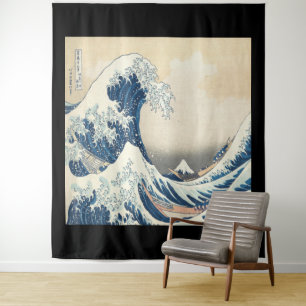 Tenture Katsushika Hokusai, la grande vague de Kanagawa