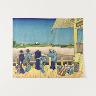 Tenture Katsushika Hokusai - Salle de Sazai, Temple 500 Ra