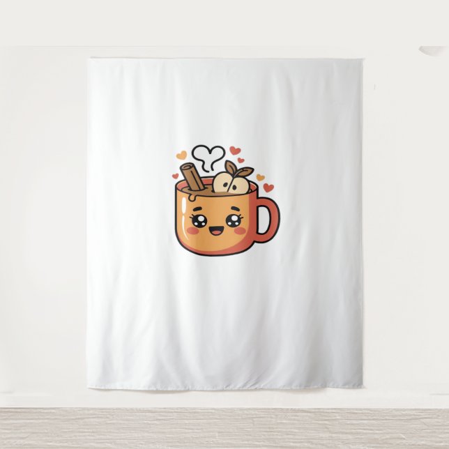 Tenture kawaii thé d'automne classique T-shirt (Devant)