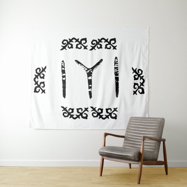 Tenture Kayi Tribe - Drapeau IYI (En situation (horizontale))