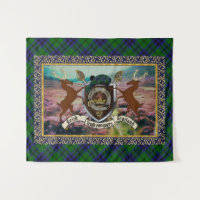 Keith Clan Badge & Devise avec stags Tapestry