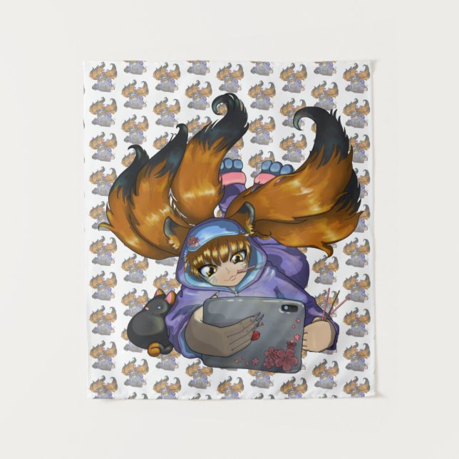 Tenture Kitsune (Devant)