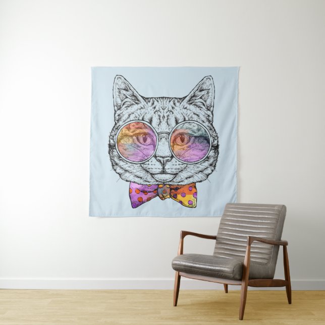 Tenture Kitty sage KAT (En situation)