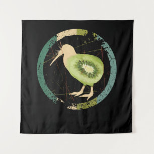 Tenture Kiwi de Nouvelle-Zélande vintage