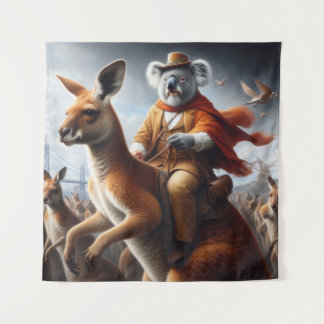 Tenture Koala Kangaroo Rider