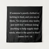 La Bible Verse James 2:15 - 16