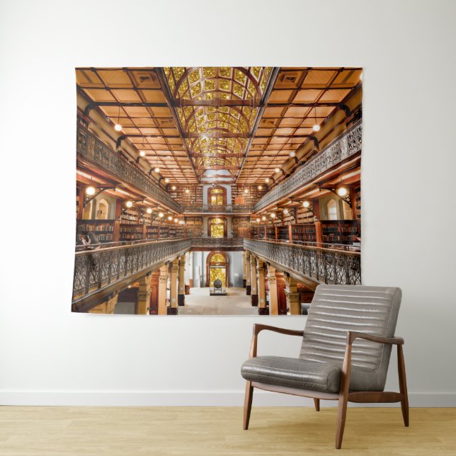 Tenture la bibliothèque (En situation (horizontale))