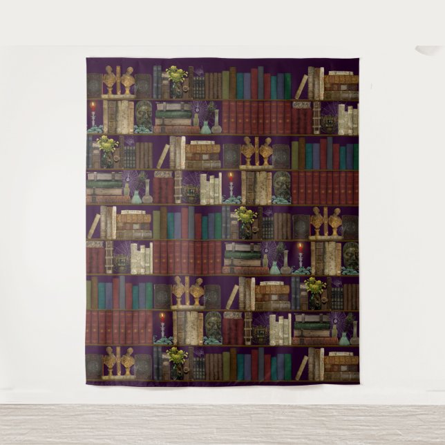Tenture La bibliothèque du professeur Darksage ~ Salon du  (Devant)