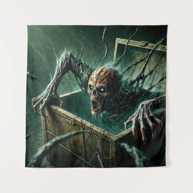 Tenture La boîte d'horreur de l'ombre (Devant)