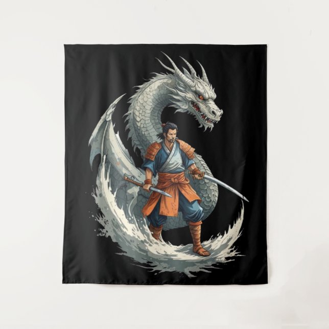 Tenture La colère du dragon : Les éveils du Samurai / Art  (Devant)