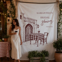 La dolce vita Fond de décor pour une baby shower i