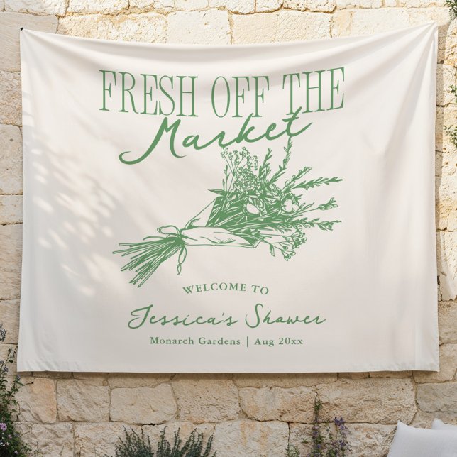 Tenture La Fête des mariées verte du marché (Créateur téléchargé)
