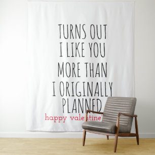 Tenture la journée des valentines s'avère que je vous aime