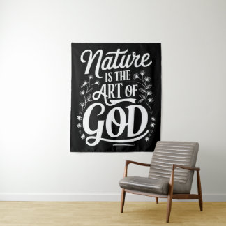 Tenture La nature est l'art de Dieu Le design inspirationn