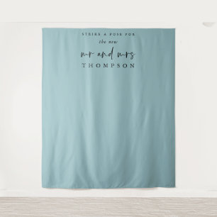 Tenture La nouvelle Mme Mme Nom Mariage Photo Arrière - pl