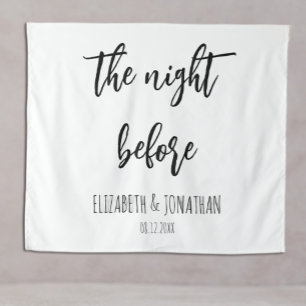 Tenture La Nuit Avant Le Dîner De La Répétition Mariage