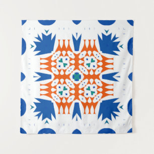 Tenture La talavera mexicaine traditionnelle ornée. Main d