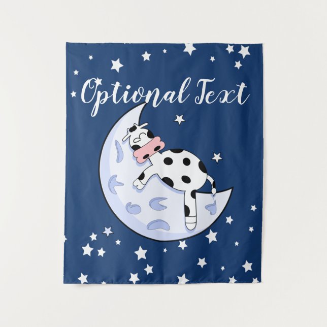 Tenture La vache au-dessus de la lune (Devant)
