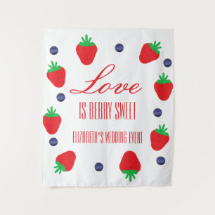 Tenture L'amour est un fruit doux de la fête de mariage