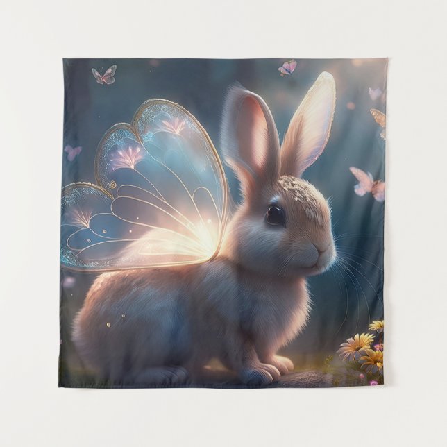Tenture Lapin Papillon (Devant)