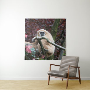 Tenture Lar Gibbon, la retraite à la traîne