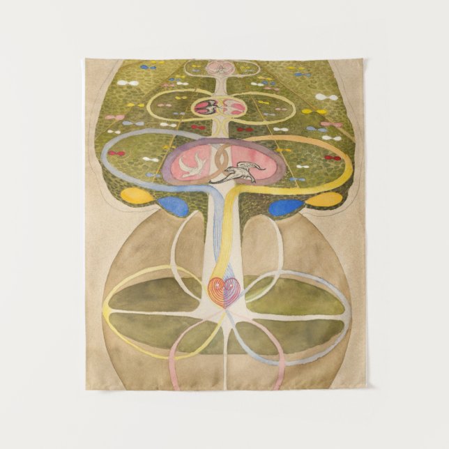 Tenture L'arbre du savoir par Hilma af Klint (Devant)
