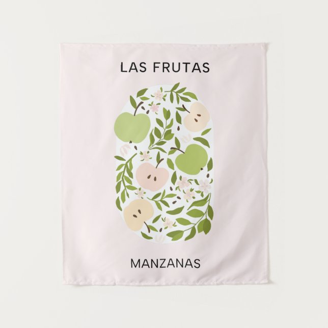 Tenture Las Frutas : Manzanas - marché aux pommes (Devant)