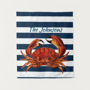 Tenture Le crabe rouge côtier Bandes Nautiques