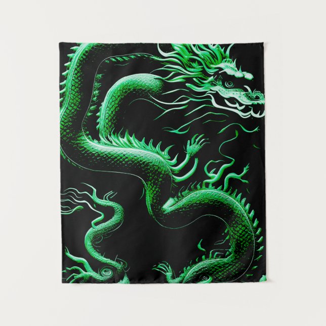 Tenture Le Dragon Vert (Devant)