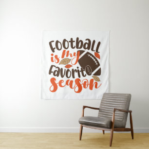 Tenture Le football est ma saison préférée
