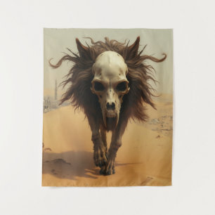 Tenture Le loup Totemwolf Totenkopf diable désert