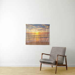 Tenture Le matin Sun au bord de la mer