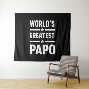 Tenture Le plus grand papo drôle du monde masculin - Fête