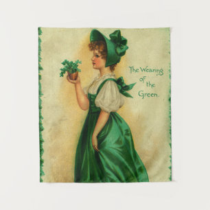 Tenture "Le port du vert" carte vintage, 1907