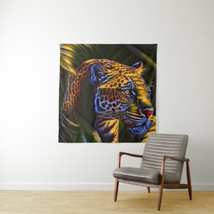 Tenture Le puissant Jaguar, un prédateur de la jungle
