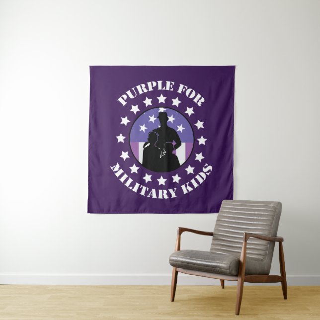 Tenture Le Purple Fier Pour L'Armée (En situation)