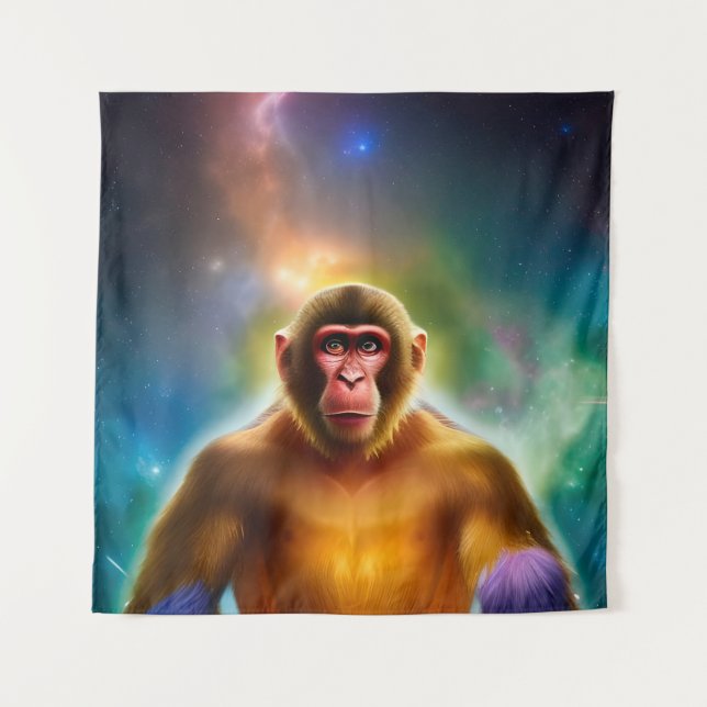 Tenture Le singe (deux) (Devant)