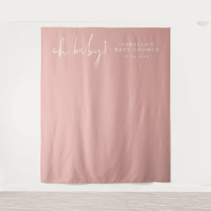 Tenture LEAH Vibrant Pastel Baby shower rose Photo