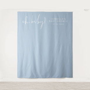 Tenture LEAH Vibrant Pastel Blue Spring Baby shower Photo