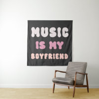 les années 70 Typographie Super - La musique est m
