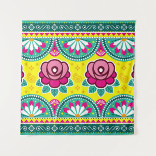 Tenture Les camions indiens et pakistanais sont de longs h