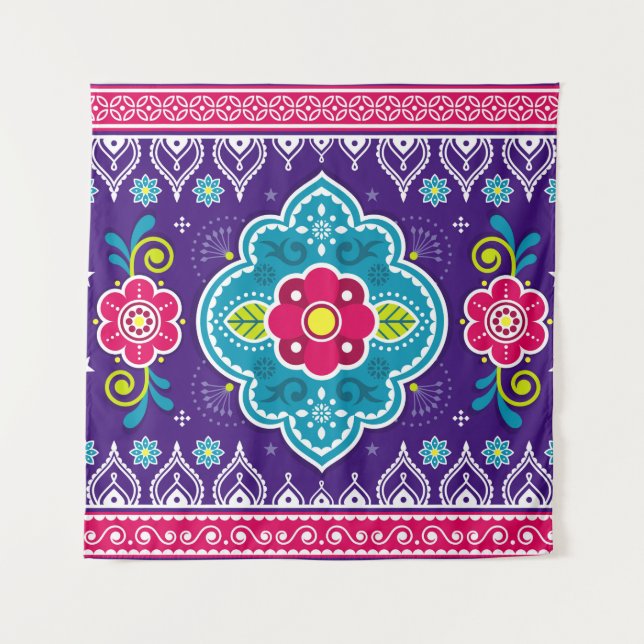 Tenture Les camions indiens et pakistanais sont sans coutu (Devant)